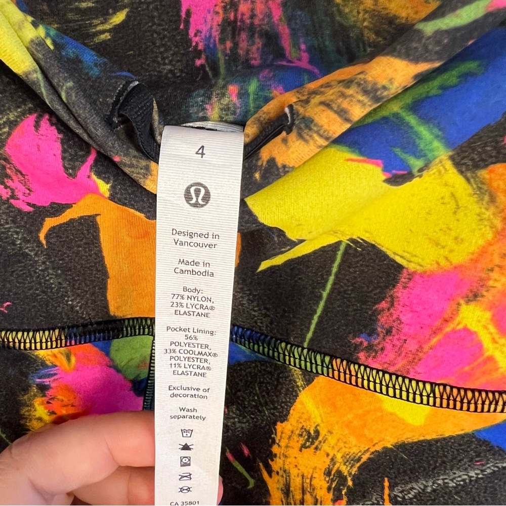 Lululemon Wunder Train HR Tight 25" Womens Size 4 Geometric NEW NWT Yoga - Picture 7 of 7